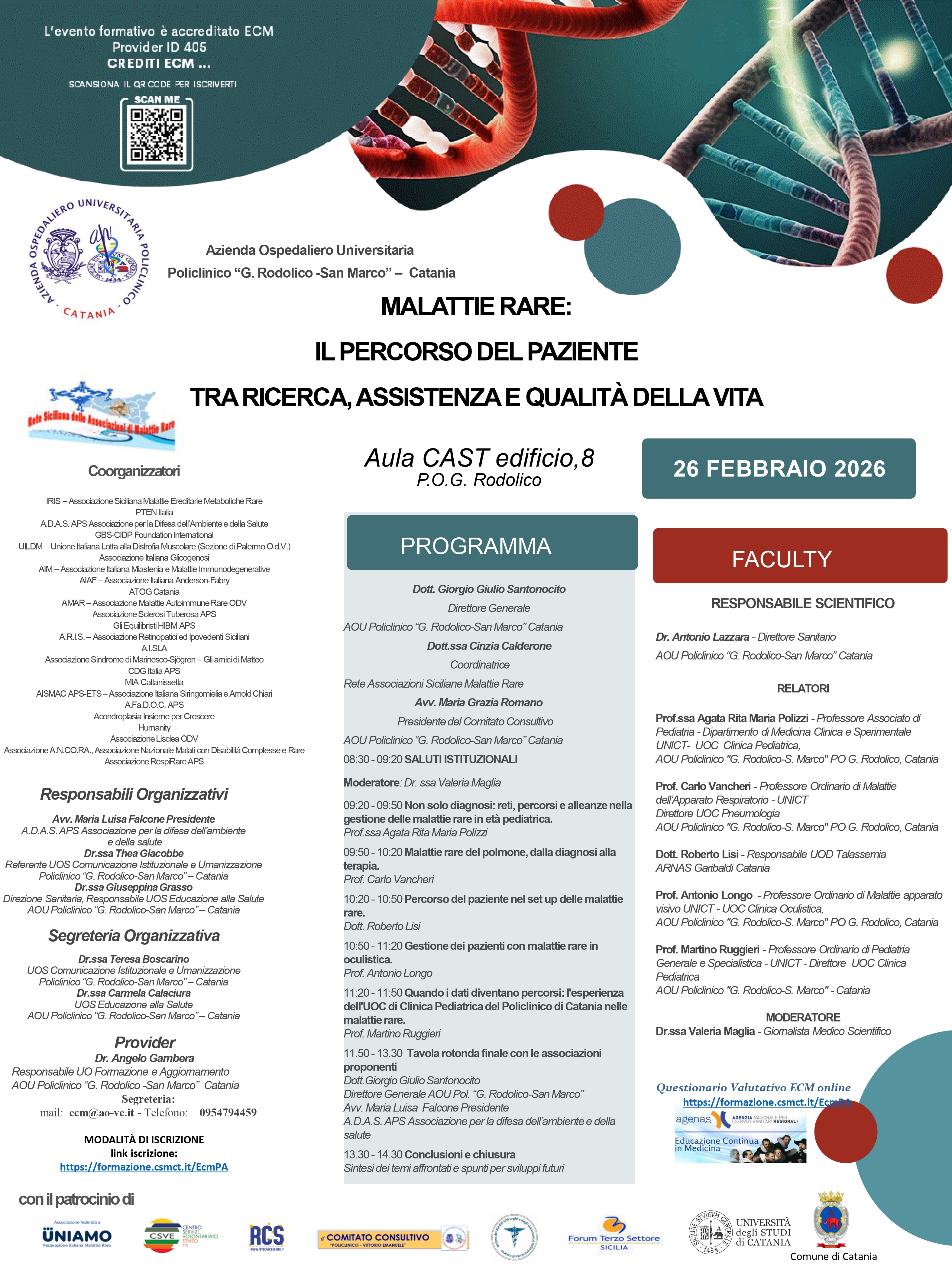 Malattie Rare: il percorso del paziente tra ricerca, assistenza e qualità della vita