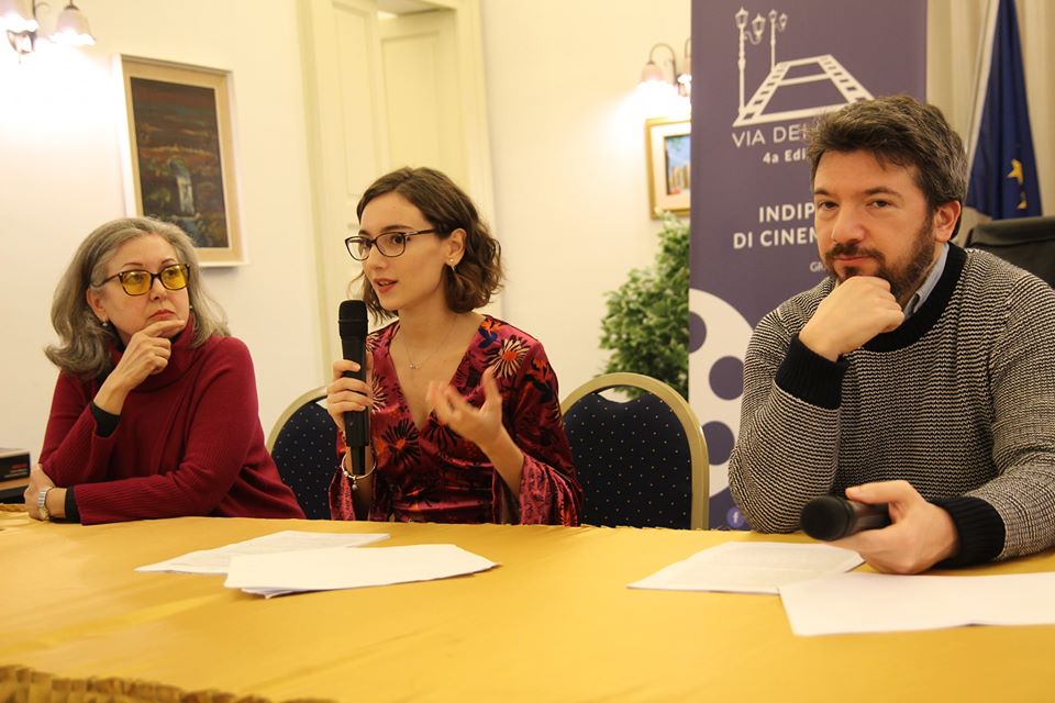 Serena Bonaccorsi, al centro, nel corso della sua relazione